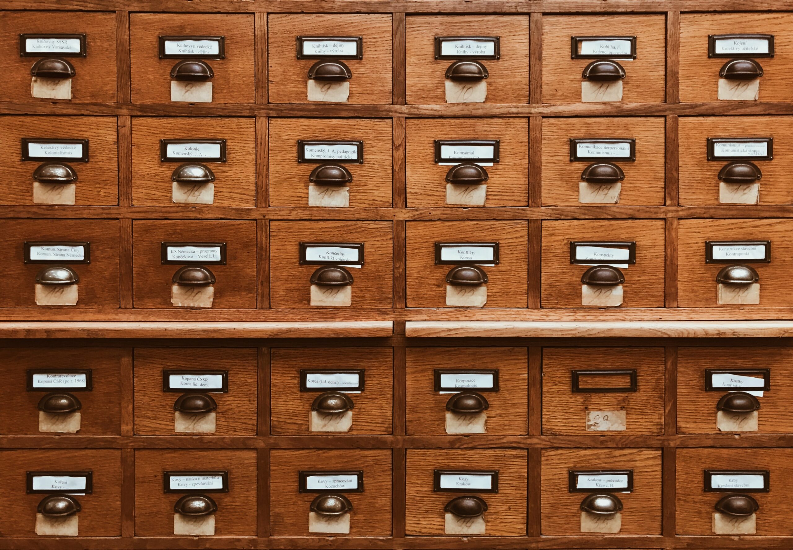 File drawers representing FDD renewal records